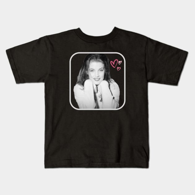 Lisa Marie Presley R.I.P Heartbreaker 1968- 2023 t shirt, coffee mug, hoodie, phone case, apparel T-Shirt Kids T-Shirt by Museflash